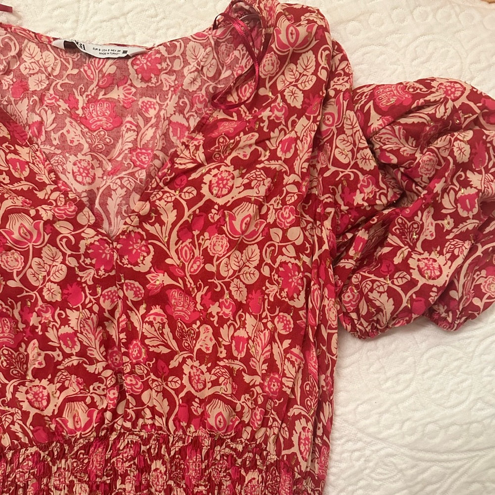 Zara Floral Ruffle Dress - Picture 8 of 9